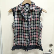 ノースリーブフリルシャツ|BURBERRY BLUE LABEL