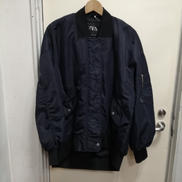 ネイビーカラーMA-1|ZARA