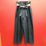 ノバチェックワイドフレアデニム|BULE LABEL