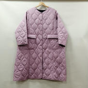 バイカラーキルティングボリュームロングコート|ME＋EM SELECT