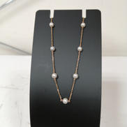 K18パール付ブレスレット|-