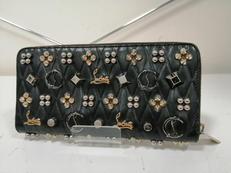 パネトーネスタッズラウンドファスナーウォレット|Christian Louboutin