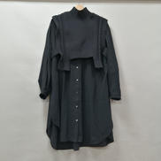 エアリーケーブルニットベスト付き」ロングシャツ|ADORE