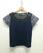 シースルー切替半袖カットソー|MARY QUANT