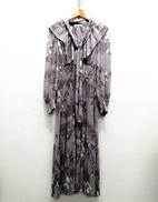 プリーツボウタイプリントワンピース|SNIDEL