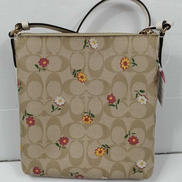 フラワープリントシグネチャーショルダーバッグ|COACH