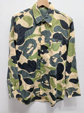 カモフラLSシャツ|A BATHING APE