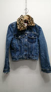 フェイクファー付きデニムジャケット|GUESS