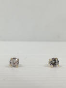 K18 石付きピアス|-