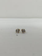 K18石付きピアス|-