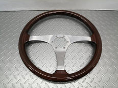 イタリア製 ウッドステアリング レトロ 36cm|PERSONAL