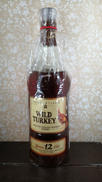ワイルドターキー12年正面ラベル旧ボトル|WILD TURKEY