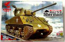 1/35 アメリカ中戦車 M4A3(76)W シャーマン|アスカモデル