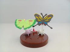 立体ポケモン図鑑　ケムッソ　カラサリス　アゲハント　マユルド　ドクケイル 立体ポケモン図鑑 カラサリス アゲハント マユルド ドクケイル