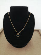 ハート型ネックレス|K18