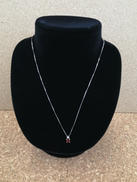 赤石付きネックレス|K14