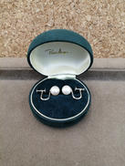 白玉付きイヤリング|PT900