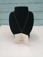 ピンク石付きネックレス|K14