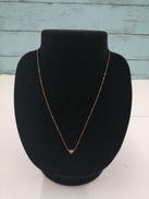 ハートモチーフ付きネックレス|K10