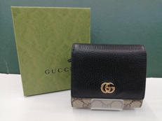 ダブルGバイカラー ミディアムウォレット|GUCCI