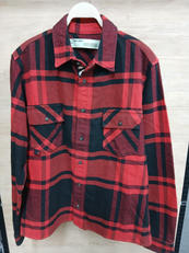 STENCIL FLANNEL SHIRT|OFF-WHITE