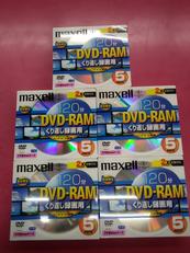 DVD-RAM 2倍速対応 120分 5枚|MAXELL