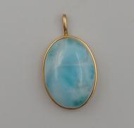 ラリマーペンダント|K18