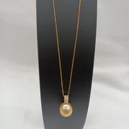 大粒パールネックレス|K18