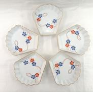 扇型小皿5枚セット|深川製磁