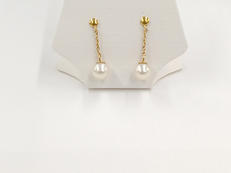 パールピアス|K18