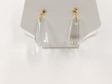 ピアス クリア|K18