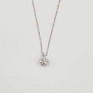 pt850 pt900ダイヤ付きネックレス|pt900 pt850