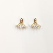 K18ダイヤ付ピアスバックチャーム|K18