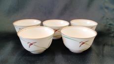 グリーン金蘭　湯呑揃|香蘭社