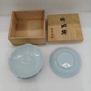 青磁薔薇中皿|香蘭社