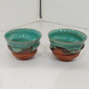 花緑青フリ-カップ|御室焼(おむろ)