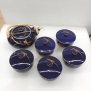 ルリ蘭茶器セット|香蘭社