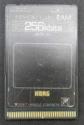 メモリーカード 256kbits|KORG