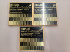 オープンリールテープ3枚セット|MAXELL