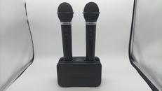 美品　audio technicaワイアレスマイクセット SOUNDPURE カラオケに最適な赤外線ワイヤレスマイクセット【福山