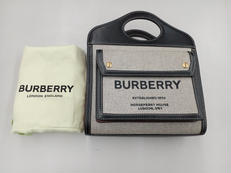 キャンバスレザーバック|BURBERRY