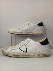 スニーカー　WHT　USED加工|PHILIPPE MODEL