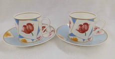 デミタスカップ&ソーサー2客|NORITAKE