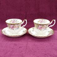 カップ&ソーサー2客|ROYAL ALBERT