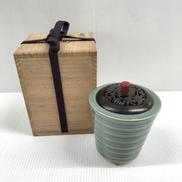 青瓷香炉|水府窯　城戸夏男