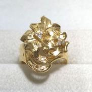 K18石付きリング|宝石付きリング