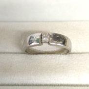 PT900リング|宝石付きリング