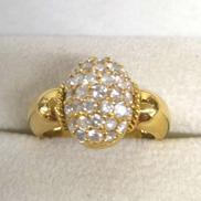 K18リング|ダイヤ付き