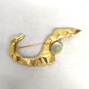 K18ブローチ|宝石付きペンダントトップ