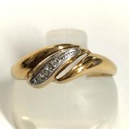 K18/PT900リング|宝石付きリング